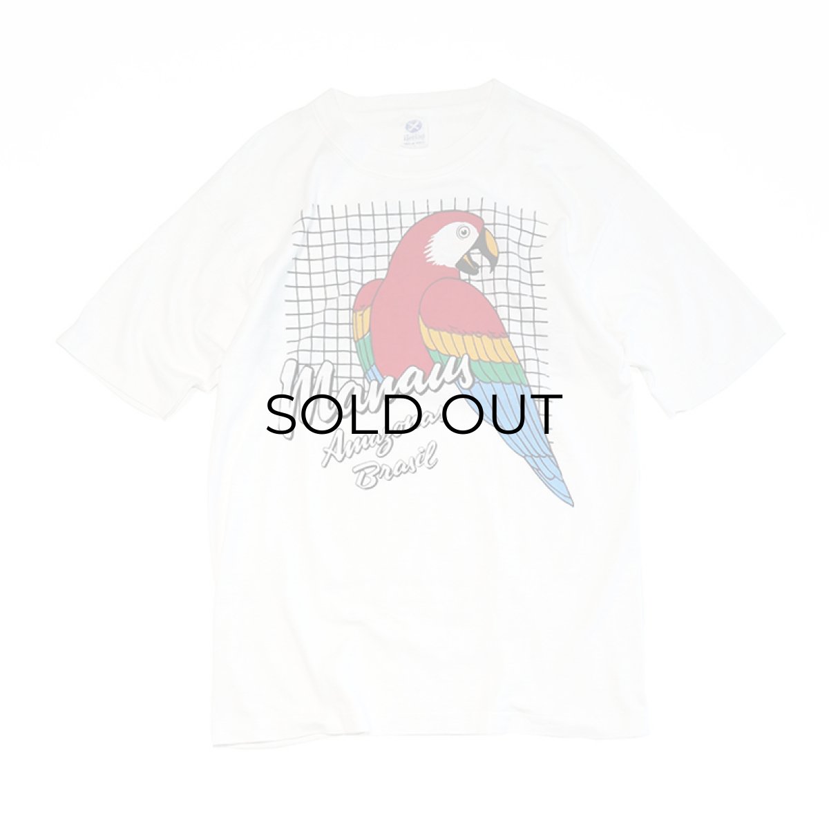 画像2: 〜80's Hering COTTON W-PRINT S/S TEE "Manaus" (2)