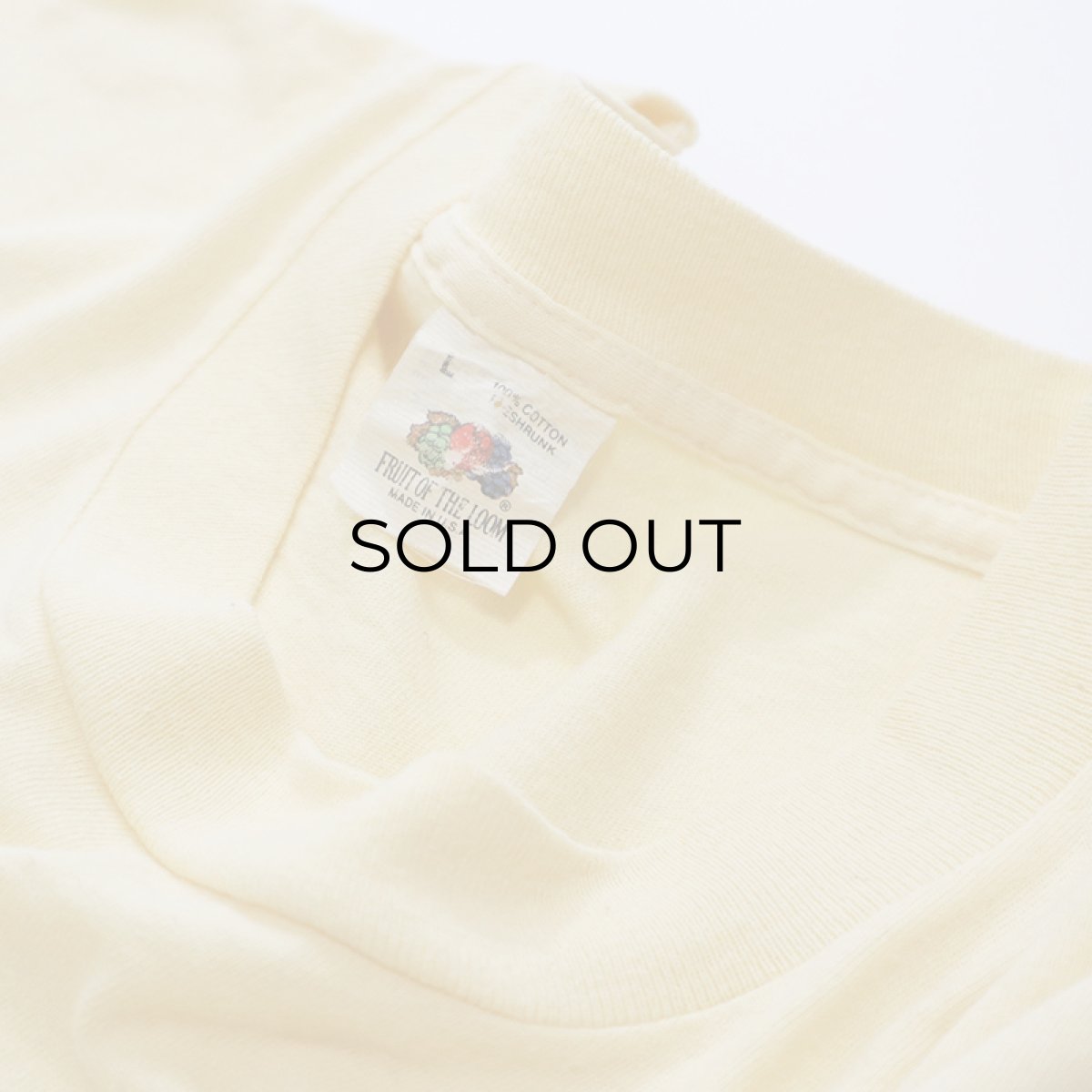 画像4: 80's FRUIT OF THE LOOM COTTON S/S POCKET TEE "MADE IN USA" (4)