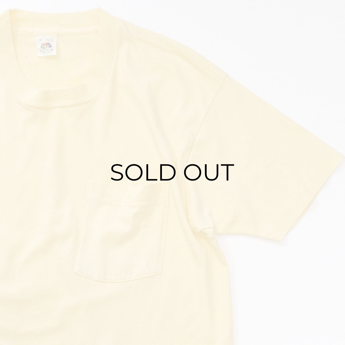 画像3: 80's FRUIT OF THE LOOM COTTON S/S POCKET TEE "MADE IN USA" (3)