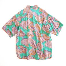 画像2: TOMTON RAYON ALL OVER PATTERN S/S BOX SHIRT (2)