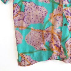 画像4: TOMTON RAYON ALL OVER PATTERN S/S BOX SHIRT (4)