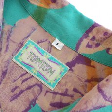 画像5: TOMTON RAYON ALL OVER PATTERN S/S BOX SHIRT (5)