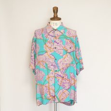 画像7: TOMTON RAYON ALL OVER PATTERN S/S BOX SHIRT (7)