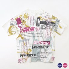 画像1: 〜90's UNKNOWN BRAND COTTON ALL OVER PRINT S/S TEE (1)