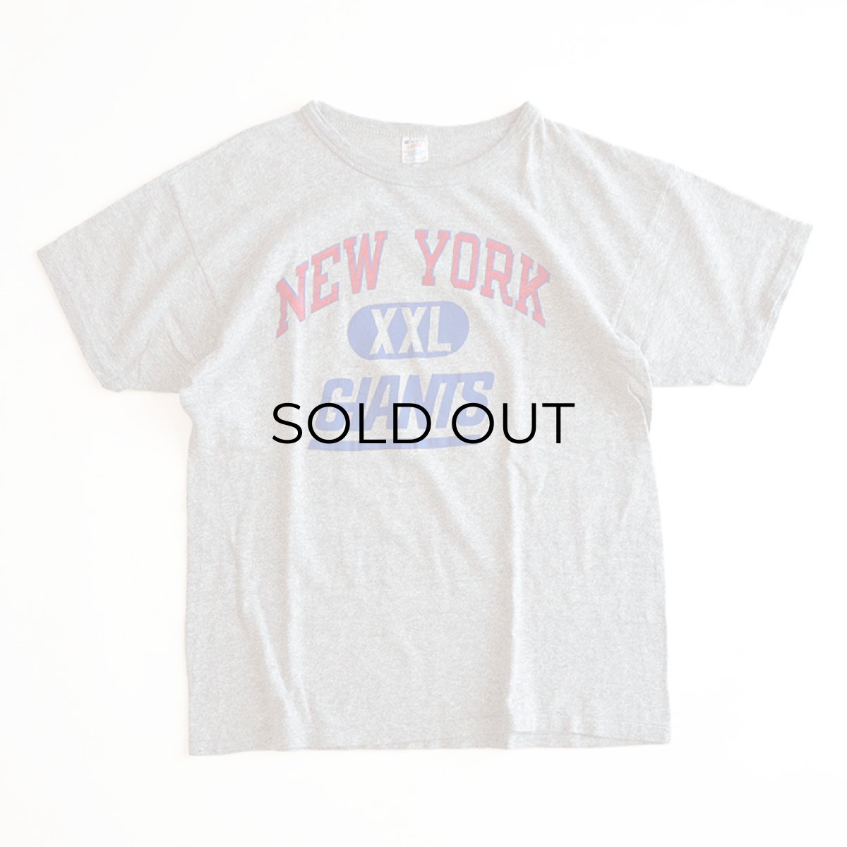 画像1: 80's Champion COTTON RAYON PRINT S/S TEE "NEW YORK GIANTS" (1)