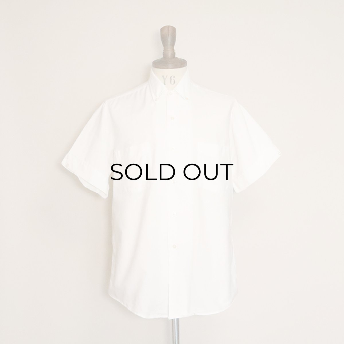 画像6: 60's The DOUBLET Shirt WHITE COTTON OXFORD S/S B/D SHIRT (6)