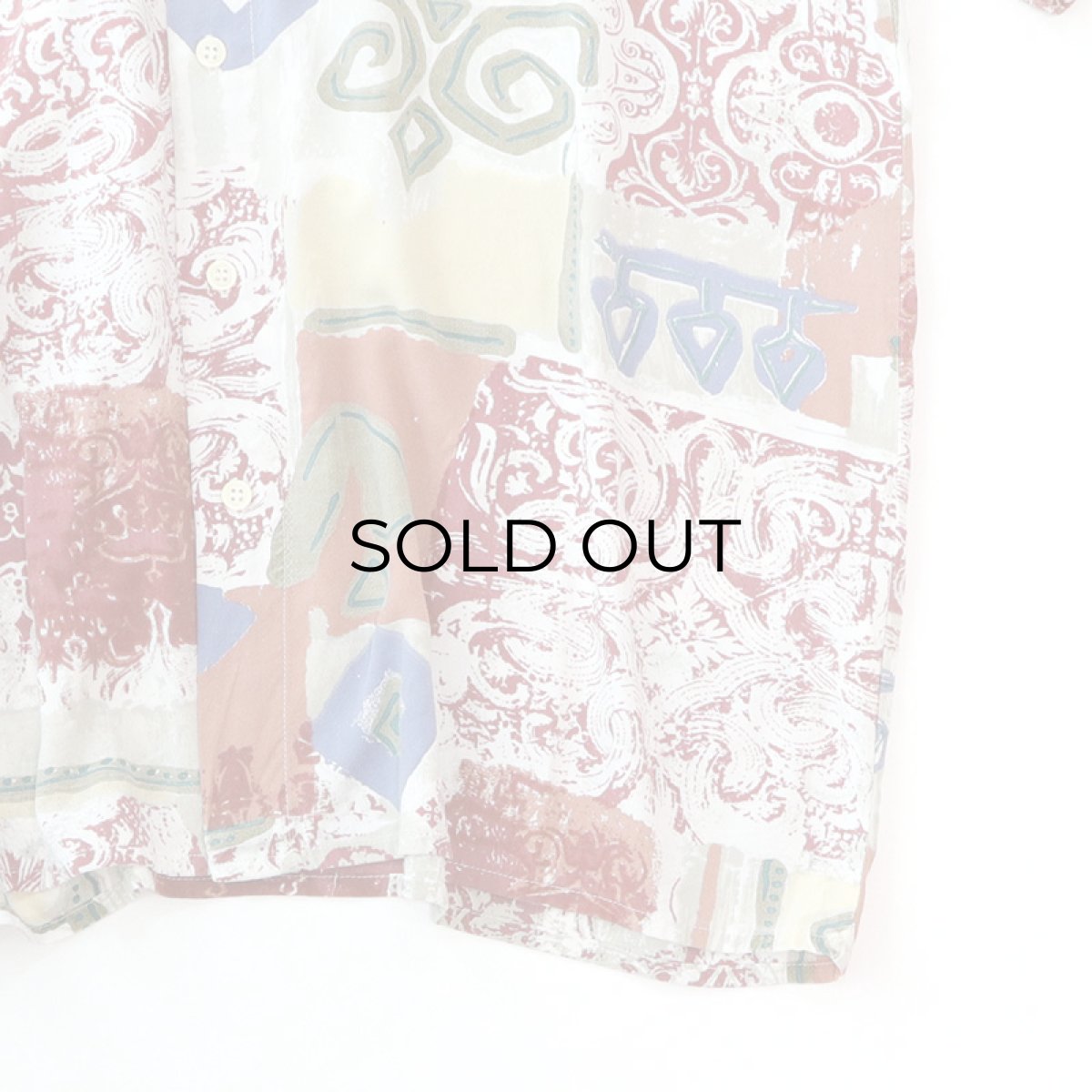 画像5: BERTO LUCCI RAYON ALL OVER PATTERN S/S BOX SHIRT (5)