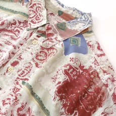 画像4: BERTO LUCCI RAYON ALL OVER PATTERN S/S BOX SHIRT (4)