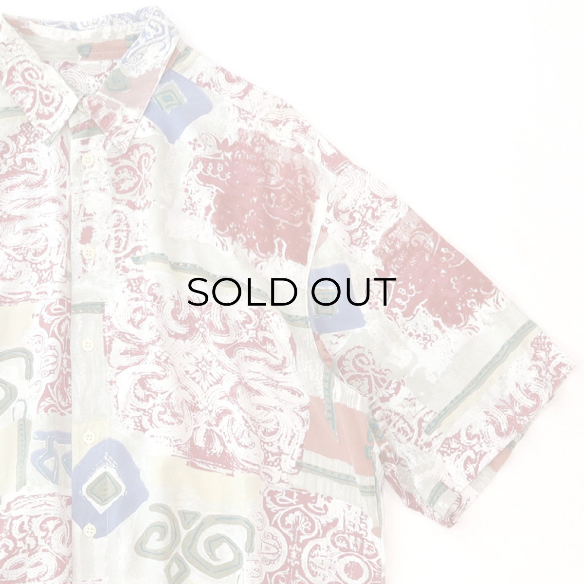 画像3: BERTO LUCCI RAYON ALL OVER PATTERN S/S BOX SHIRT (3)