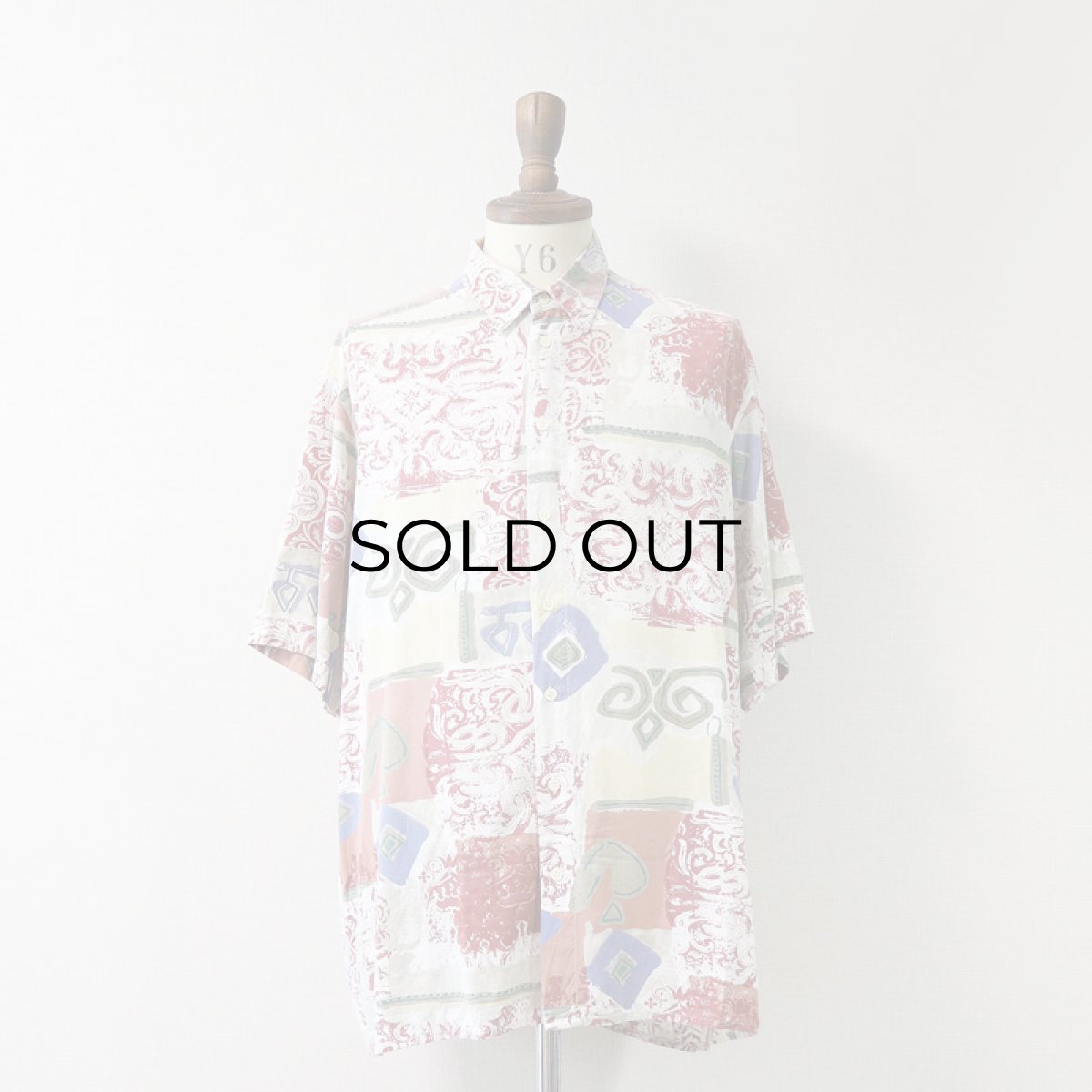 画像8: BERTO LUCCI RAYON ALL OVER PATTERN S/S BOX SHIRT (8)