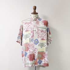 画像8: BERTO LUCCI RAYON ALL OVER PATTERN S/S BOX SHIRT (8)