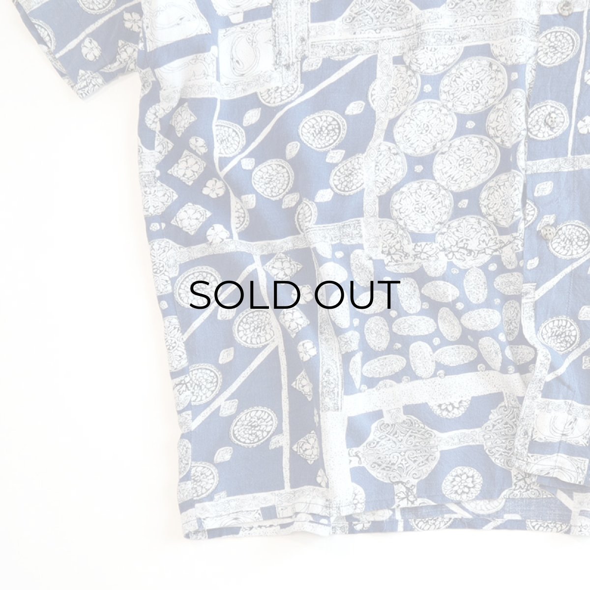 画像3: Camargue RAYON ALL OVER PATTERN S/S BOX SHIRT (3)