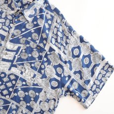画像2: Camargue RAYON ALL OVER PATTERN S/S BOX SHIRT (2)