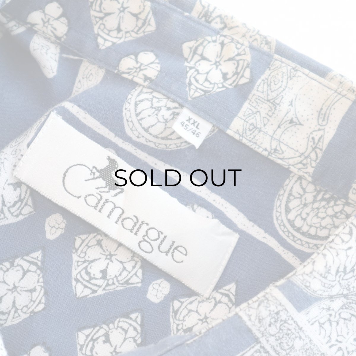 画像4: Camargue RAYON ALL OVER PATTERN S/S BOX SHIRT (4)