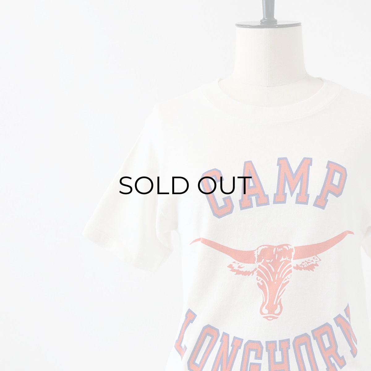 画像7: OLD UNKNOWN BRAND COTTON PRINT S/S TEE "CAMP LONGHORN" (7)
