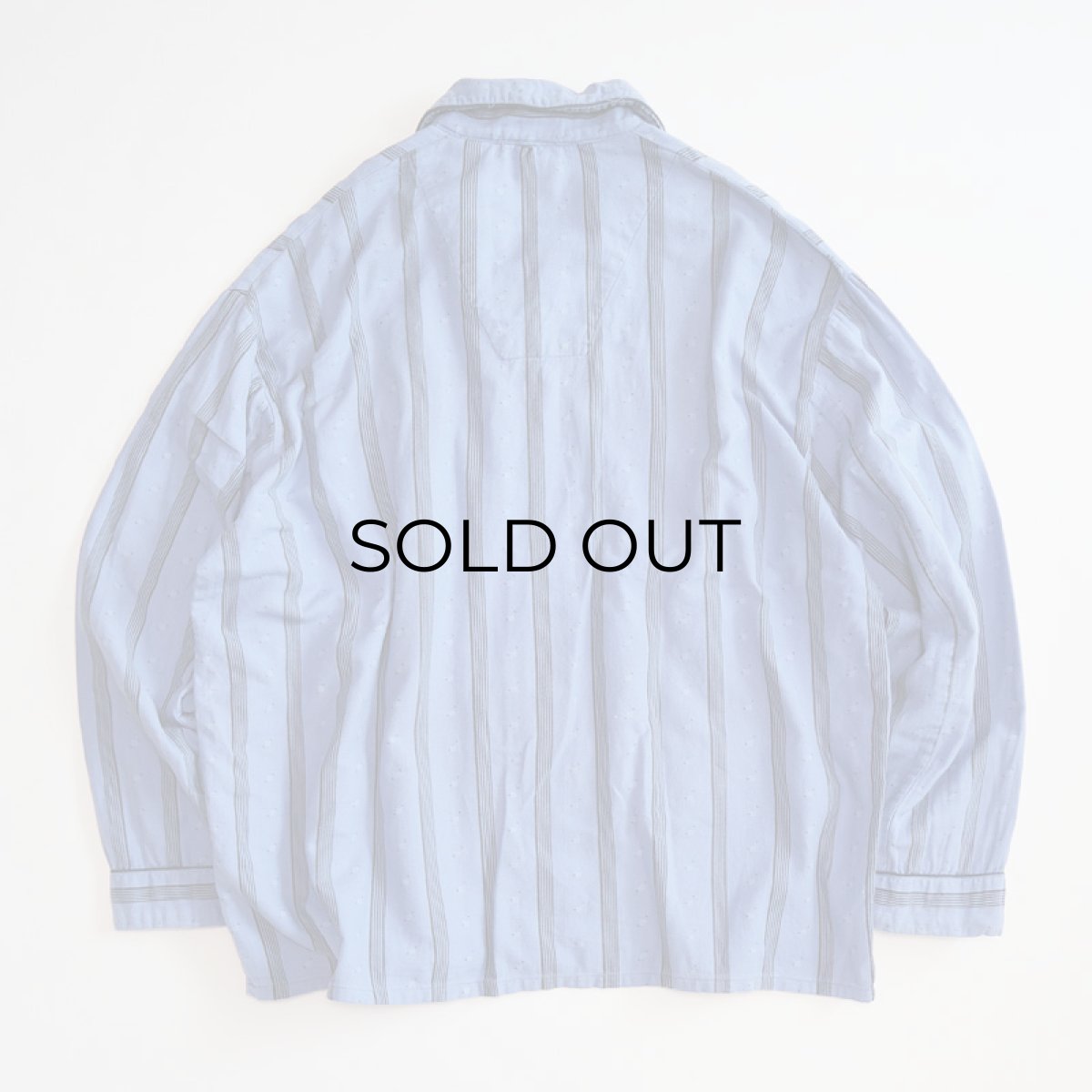 画像2: OLD UNKNOWN BRAND COTTON PRINT STRIPE FLANNEL PAJAMA SHIRT (2)