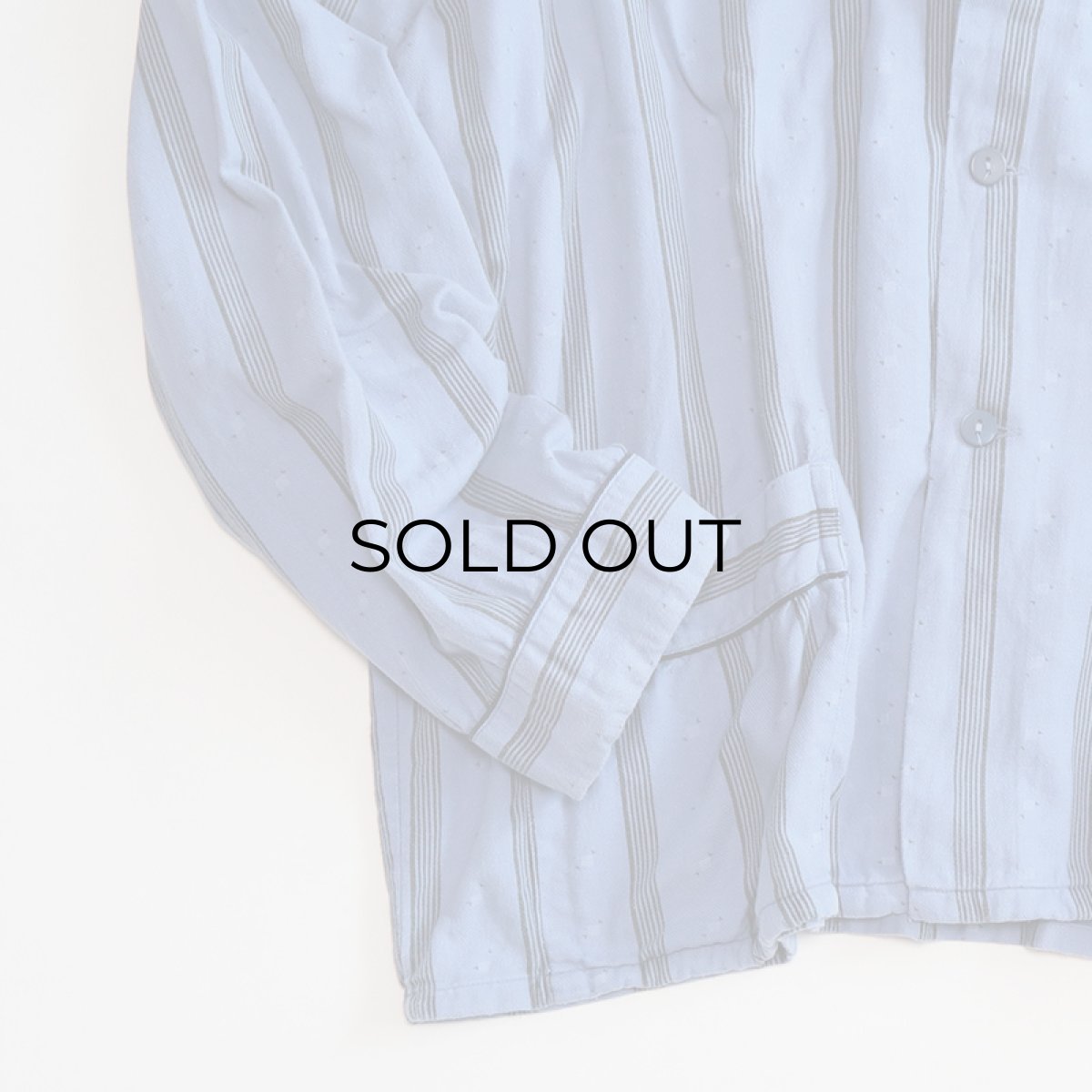 画像5: OLD UNKNOWN BRAND COTTON PRINT STRIPE FLANNEL PAJAMA SHIRT (5)