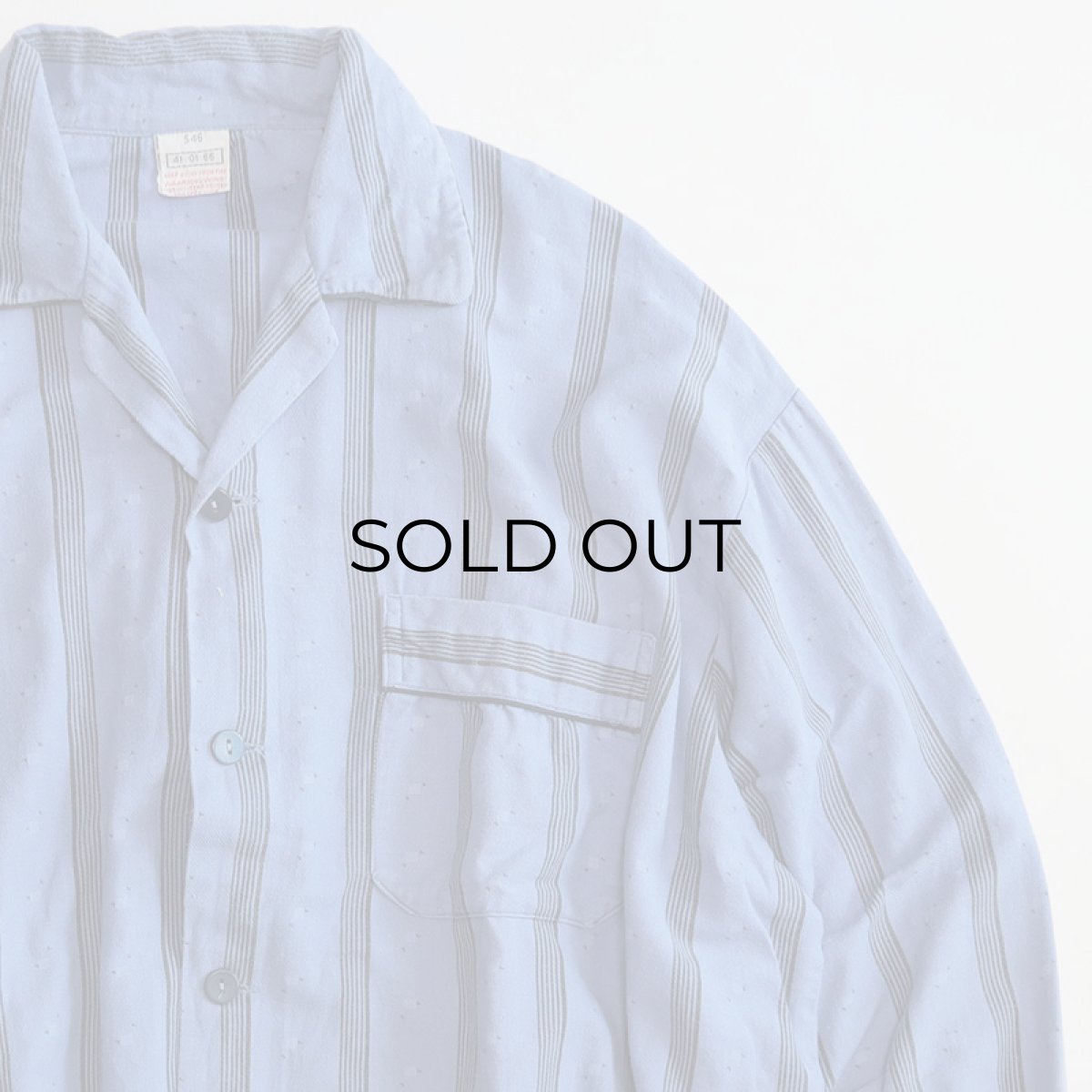 画像3: OLD UNKNOWN BRAND COTTON PRINT STRIPE FLANNEL PAJAMA SHIRT (3)