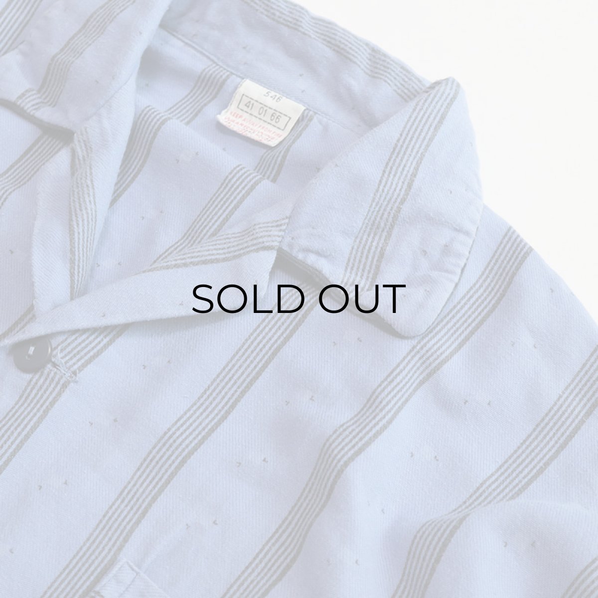 画像4: OLD UNKNOWN BRAND COTTON PRINT STRIPE FLANNEL PAJAMA SHIRT (4)