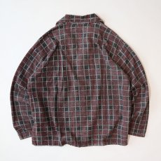 画像3: JOY COMPANY COTTON PRINT CHECK FLANNEL PAJAMA SHIRT (3)