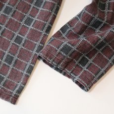 画像7: JOY COMPANY COTTON PRINT CHECK FLANNEL PAJAMA SHIRT (7)
