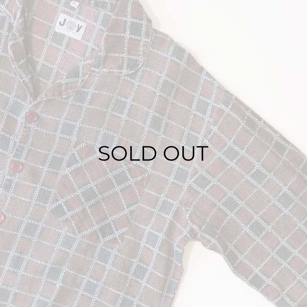 画像4: JOY COMPANY COTTON PRINT CHECK FLANNEL PAJAMA SHIRT (4)