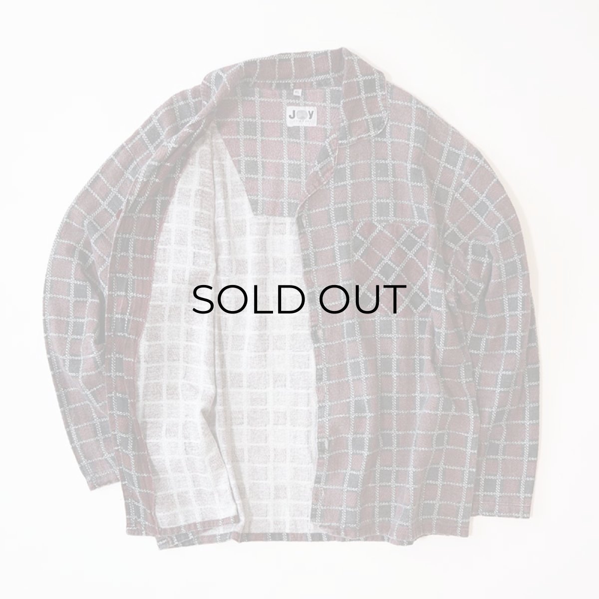 画像2: JOY COMPANY COTTON PRINT CHECK FLANNEL PAJAMA SHIRT (2)