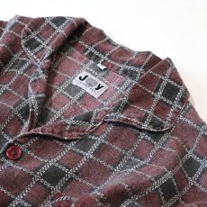画像5: JOY COMPANY COTTON PRINT CHECK FLANNEL PAJAMA SHIRT (5)
