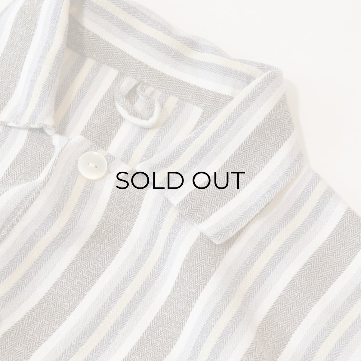 画像3: OLD UNKNOWN BRAND COTTON STRIPE FLANNEL PAJAMA SHIRT (3)