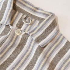画像3: OLD UNKNOWN BRAND COTTON STRIPE FLANNEL PAJAMA SHIRT (3)