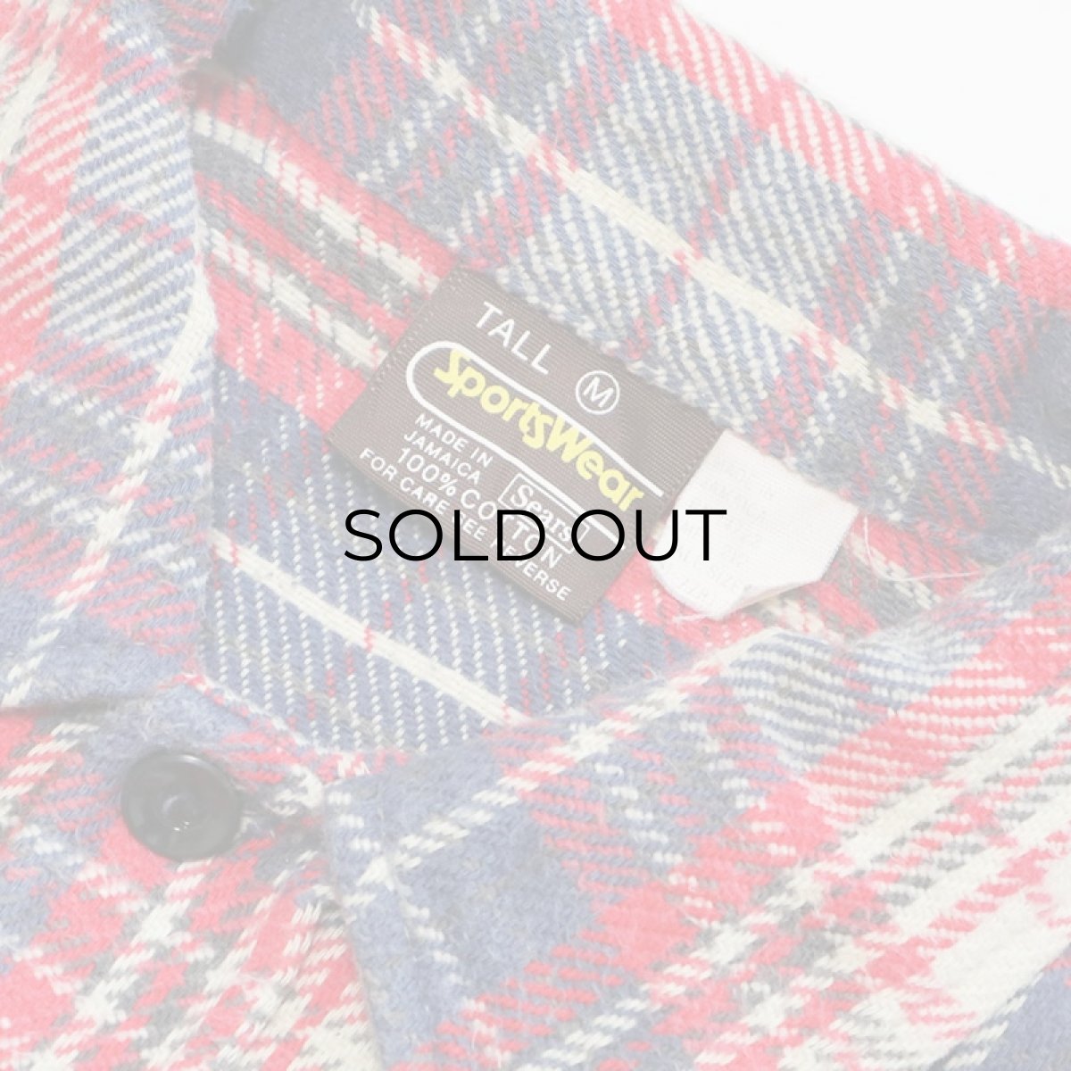 画像5: 70's Sears COTTON CHECK HEAVY FLANNEL SHIRT (5)