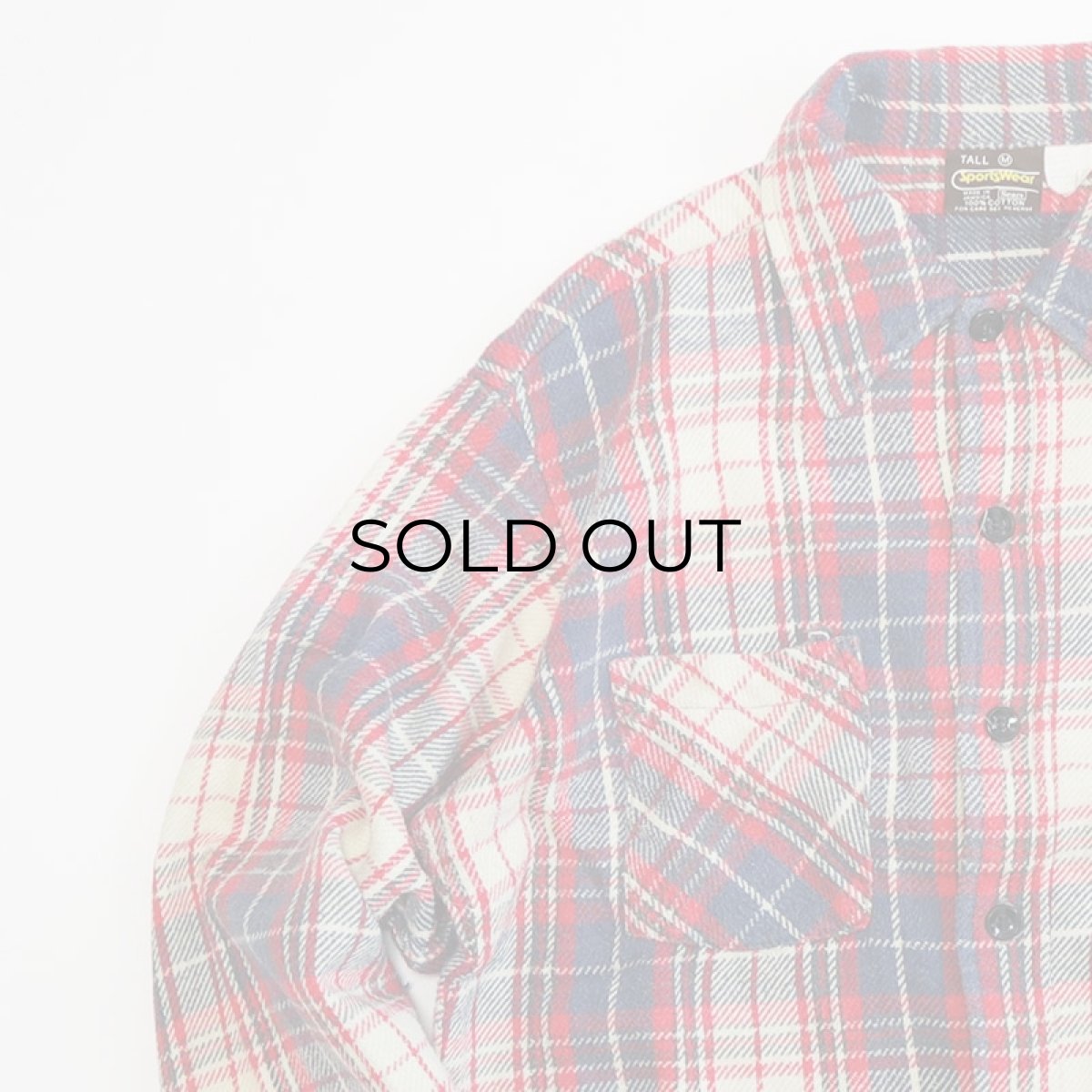 画像3: 70's Sears COTTON CHECK HEAVY FLANNEL SHIRT (3)