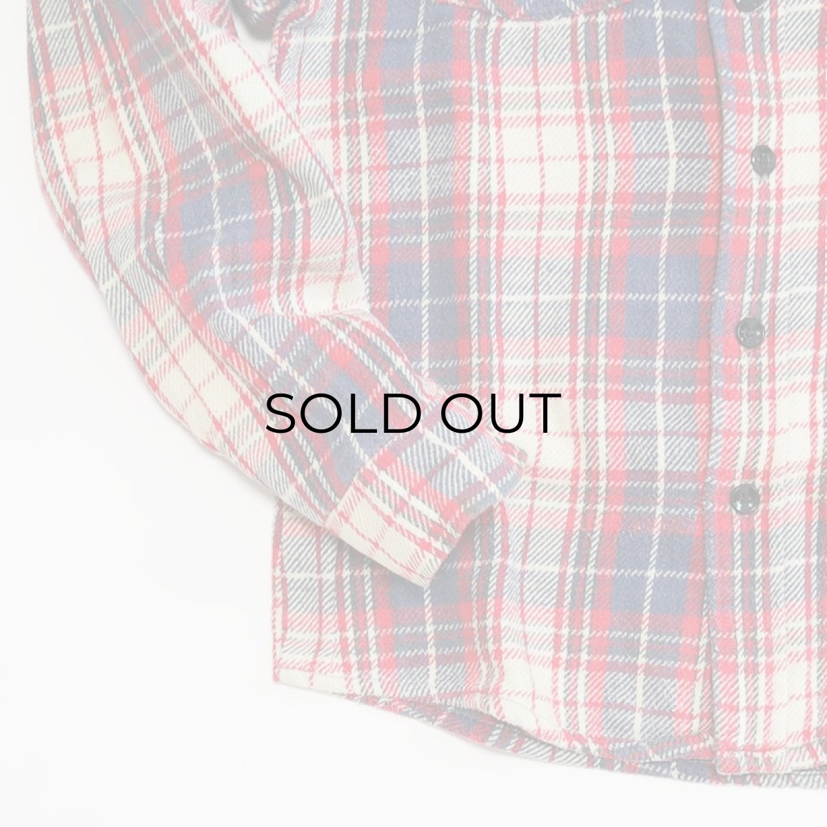 画像4: 70's Sears COTTON CHECK HEAVY FLANNEL SHIRT (4)