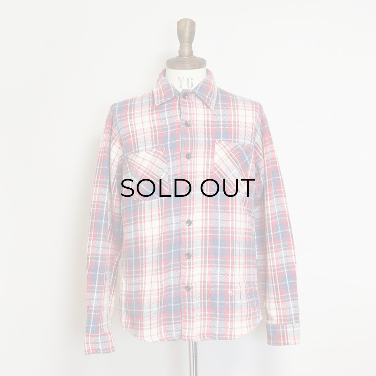 画像7: 70's Sears COTTON CHECK HEAVY FLANNEL SHIRT (7)