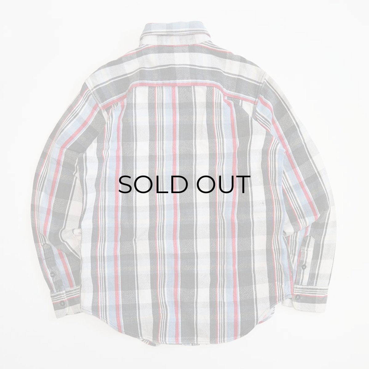 画像2: 90's PINE GROVE COTTON CHECK HEAVY FLANNEL SHIRT (2)