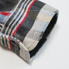 画像7: 90's PINE GROVE COTTON CHECK HEAVY FLANNEL SHIRT (7)