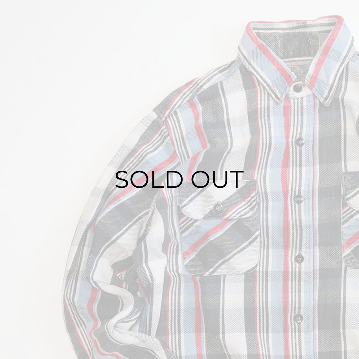 画像3: 90's PINE GROVE COTTON CHECK HEAVY FLANNEL SHIRT (3)