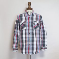画像10: 90's PINE GROVE COTTON CHECK HEAVY FLANNEL SHIRT (10)