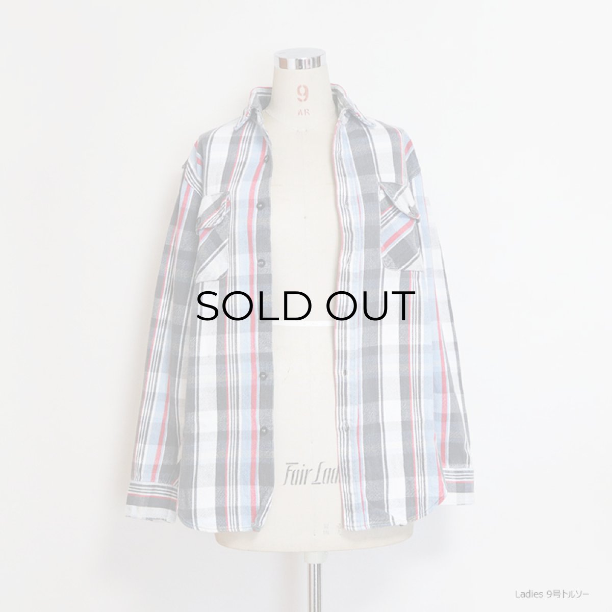 画像11: 90's PINE GROVE COTTON CHECK HEAVY FLANNEL SHIRT (11)