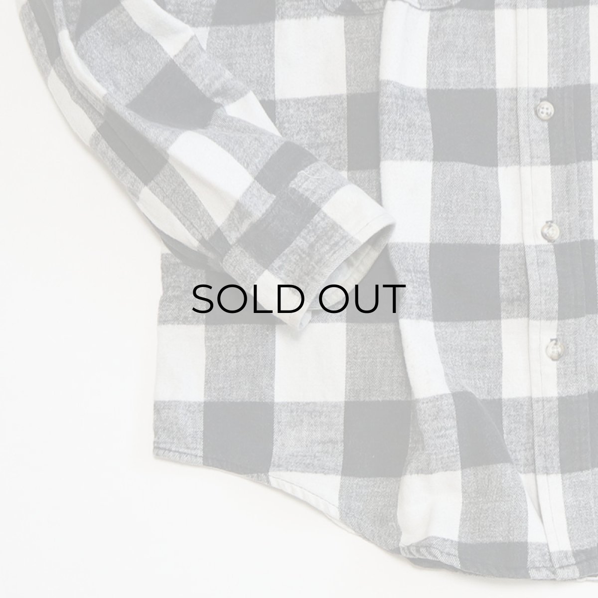 画像4: 〜90's ST. JOHN'S BAY COTTON BLOCK CHECK HEAVY FLANNEL SHIRT (4)