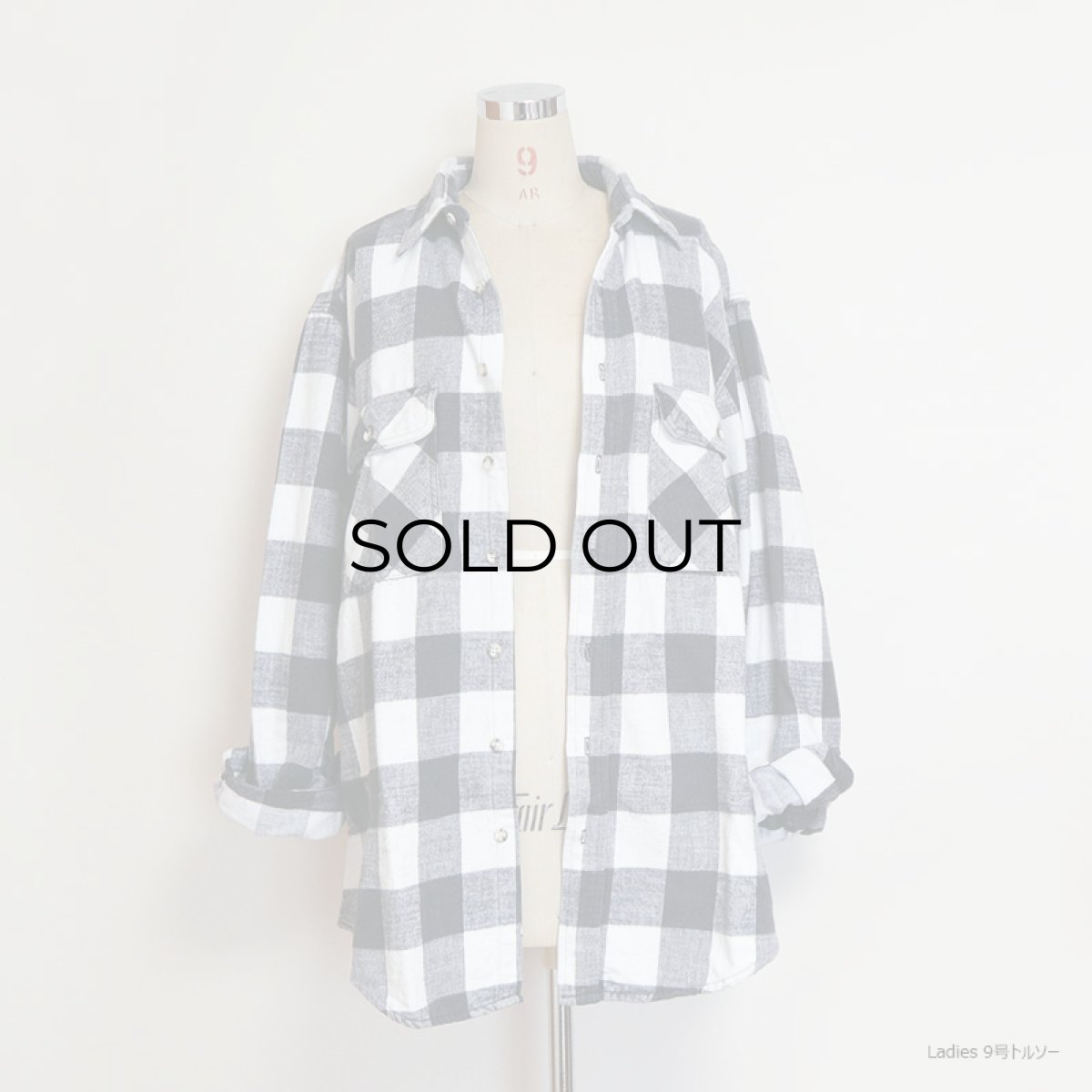 画像9: 〜90's ST. JOHN'S BAY COTTON BLOCK CHECK HEAVY FLANNEL SHIRT (9)