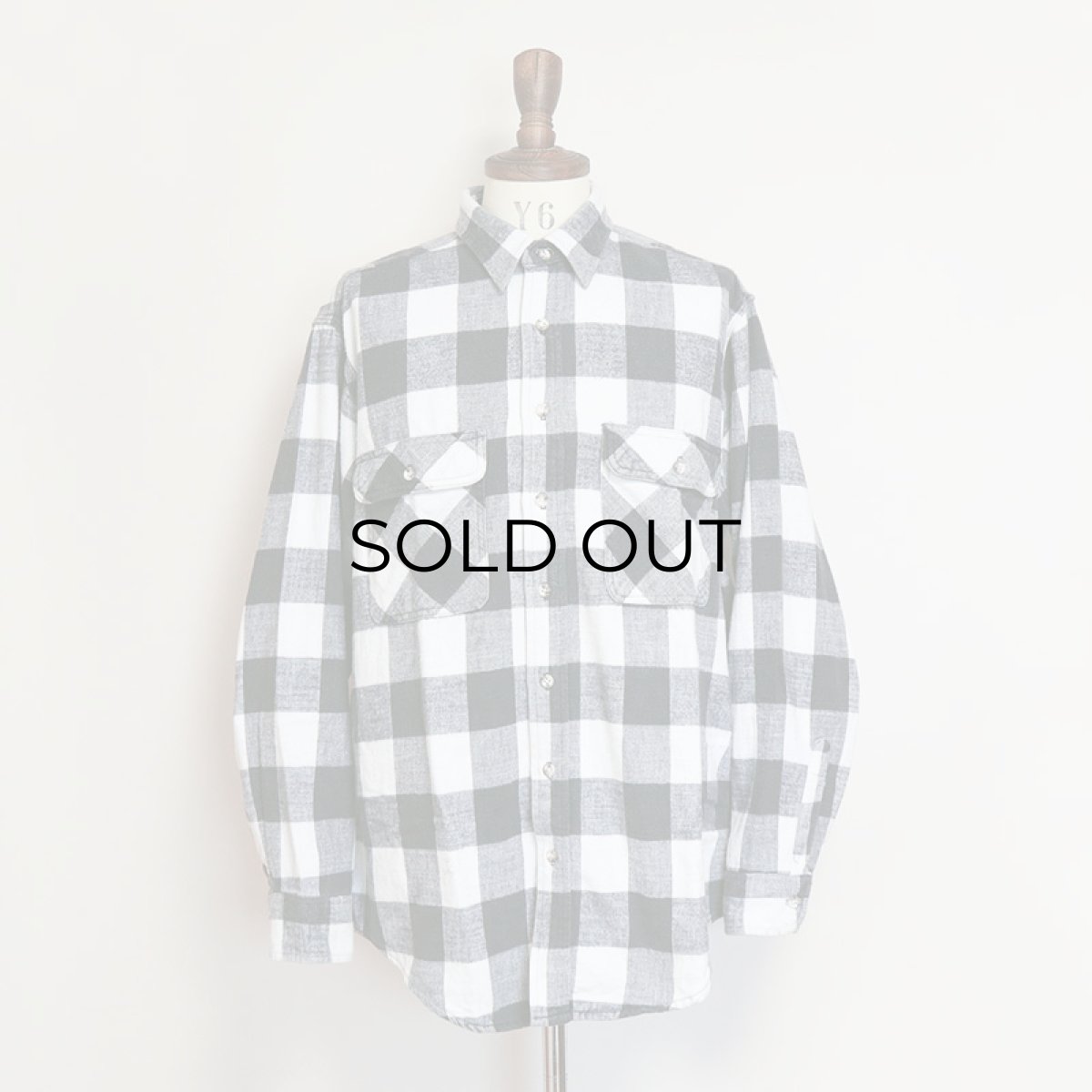 画像8: 〜90's ST. JOHN'S BAY COTTON BLOCK CHECK HEAVY FLANNEL SHIRT (8)