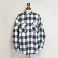 画像8: 〜90's ST. JOHN'S BAY COTTON BLOCK CHECK HEAVY FLANNEL SHIRT (8)