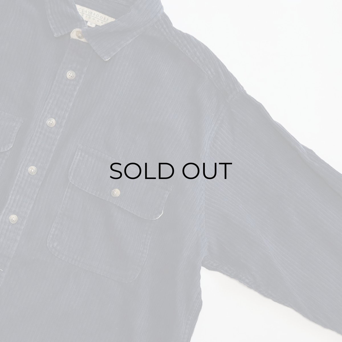 画像3: 90's CLAYBROOKE COTTON WIDE WALE CORDUROY SHIRT (3)