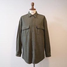 画像10: 90's CHAPS RALPH LAUREN ACRYLIC WOOL HERRINGBONE SHIRT (10)