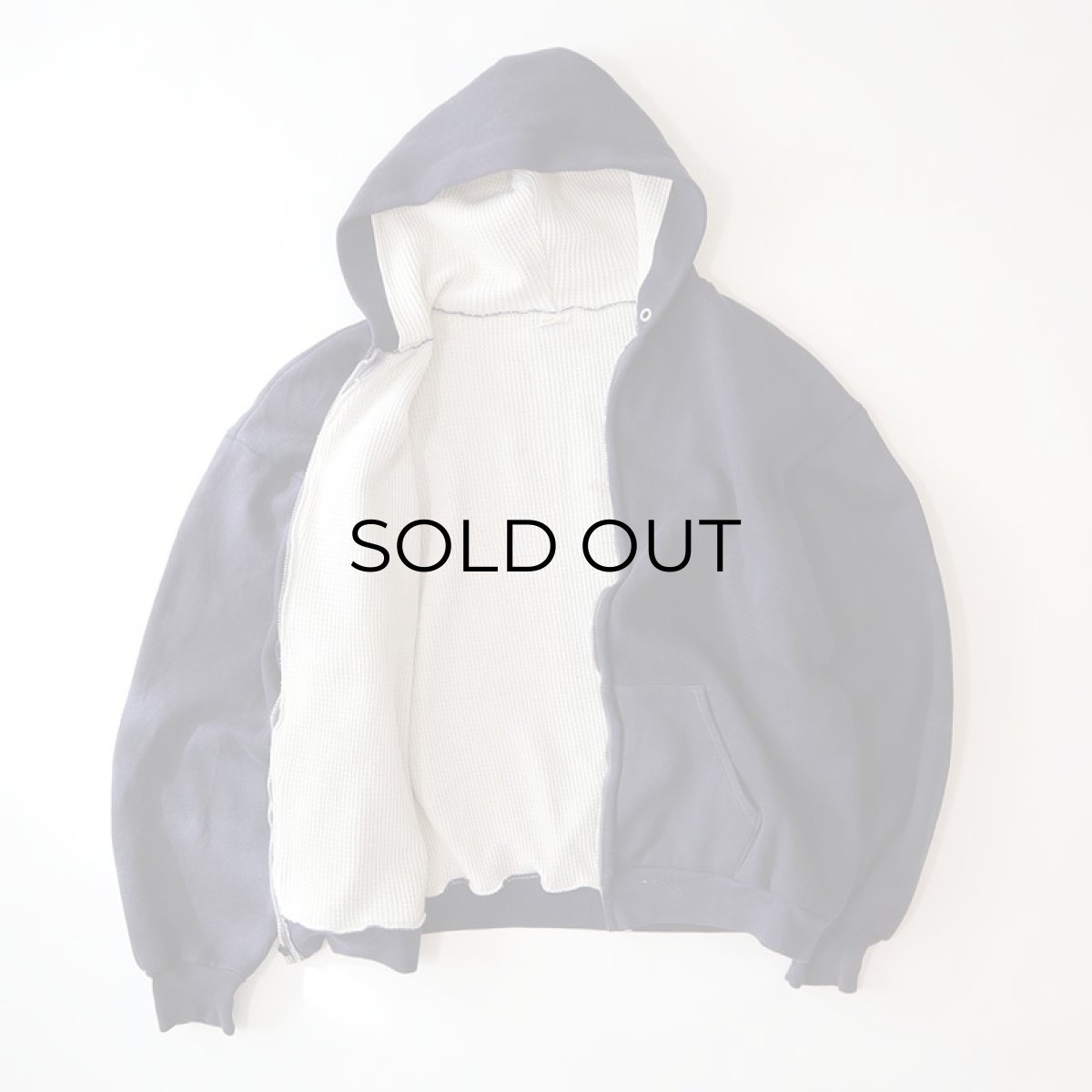 画像2: 70's-80's Sportswear SWEAT THERMAL LINING ZIP PARKA (2)