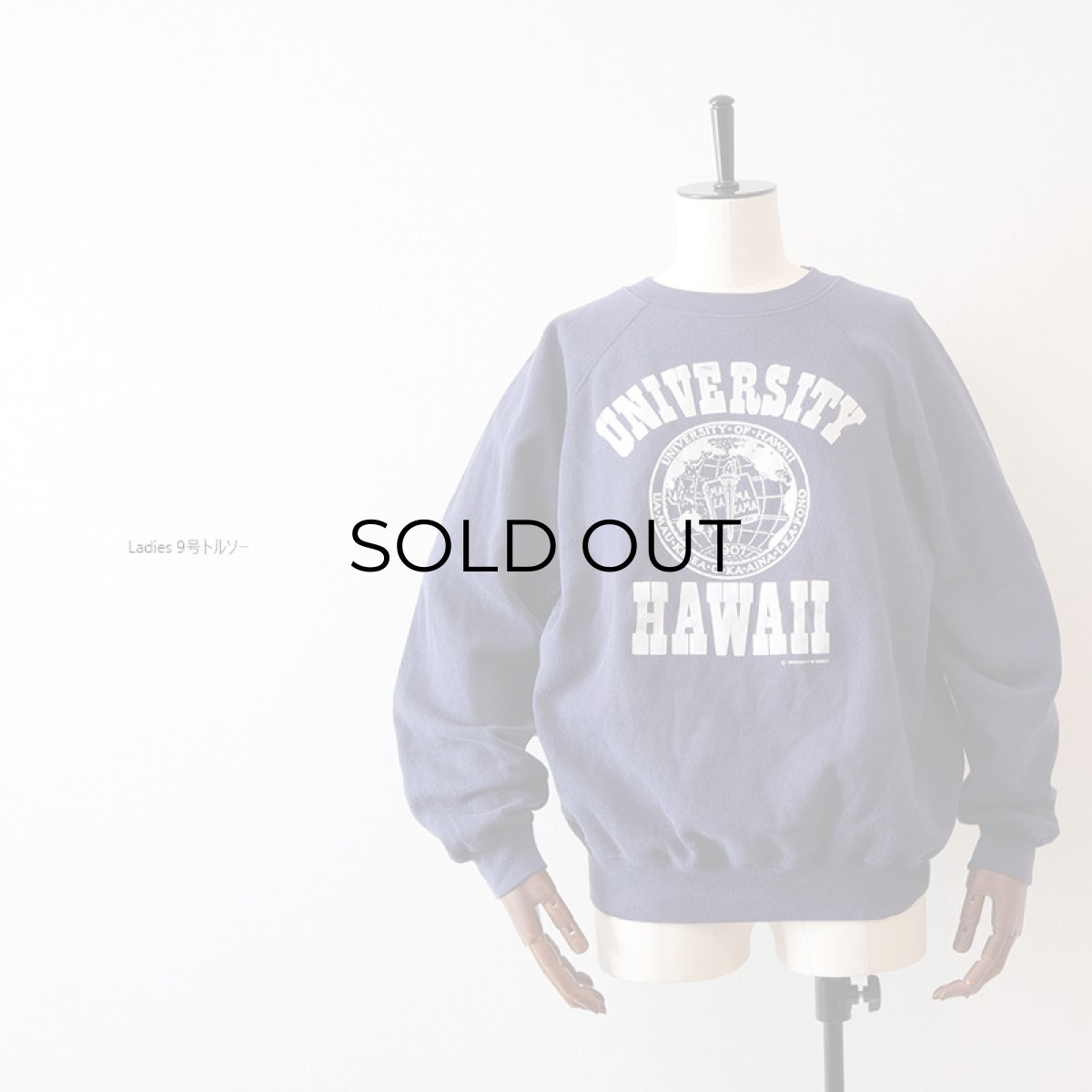 画像9: 80's Hanes PRINT CREW NECK SWEAT "UNIVERSITY OF HAWAII" (9)