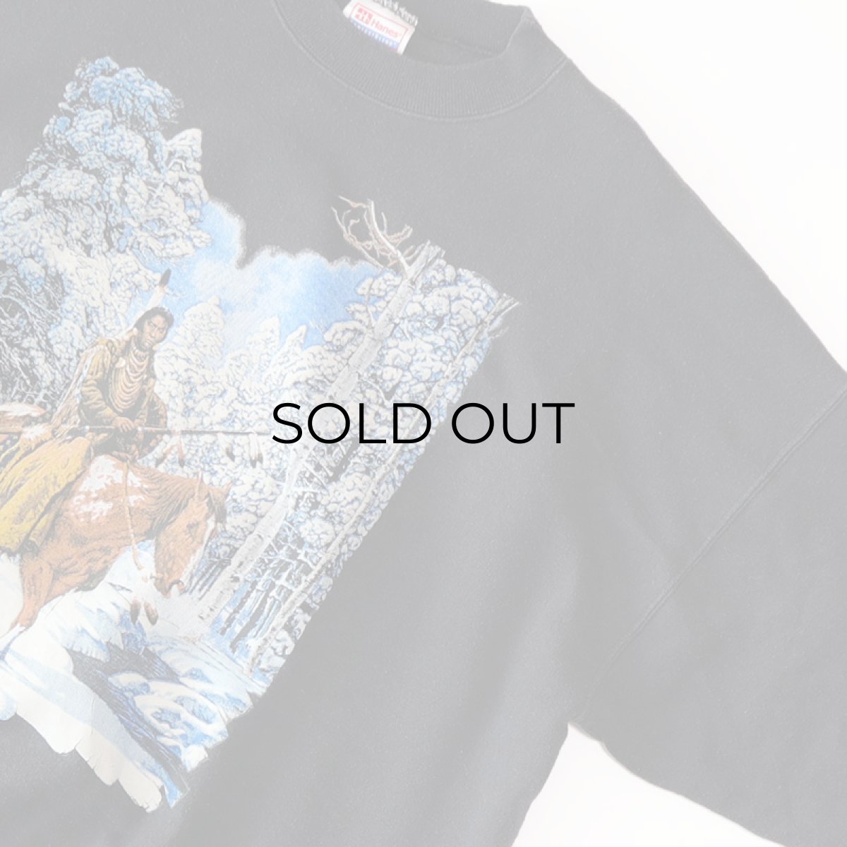 画像3: 90's Hanes PRINT CREW NECK SWEAT "INDIAN" (3)