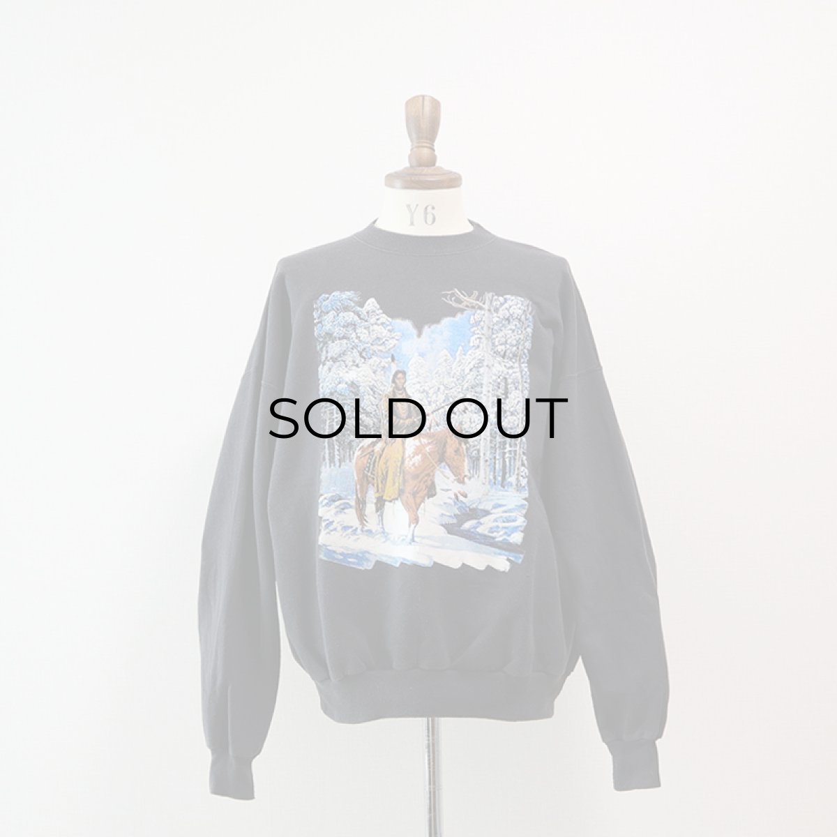 画像8: 90's Hanes PRINT CREW NECK SWEAT "INDIAN" (8)