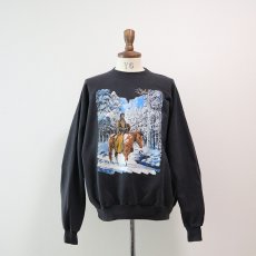 画像8: 90's Hanes PRINT CREW NECK SWEAT "INDIAN" (8)